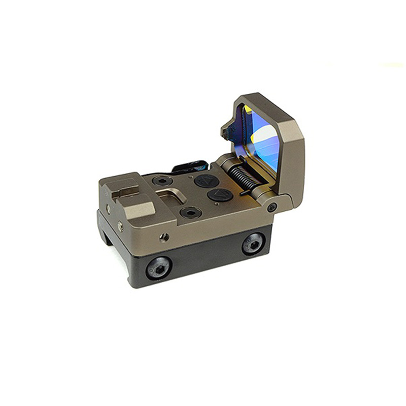 Tactical RMT Flip Red Dot Pistol Sight Holographic Reflex TAN